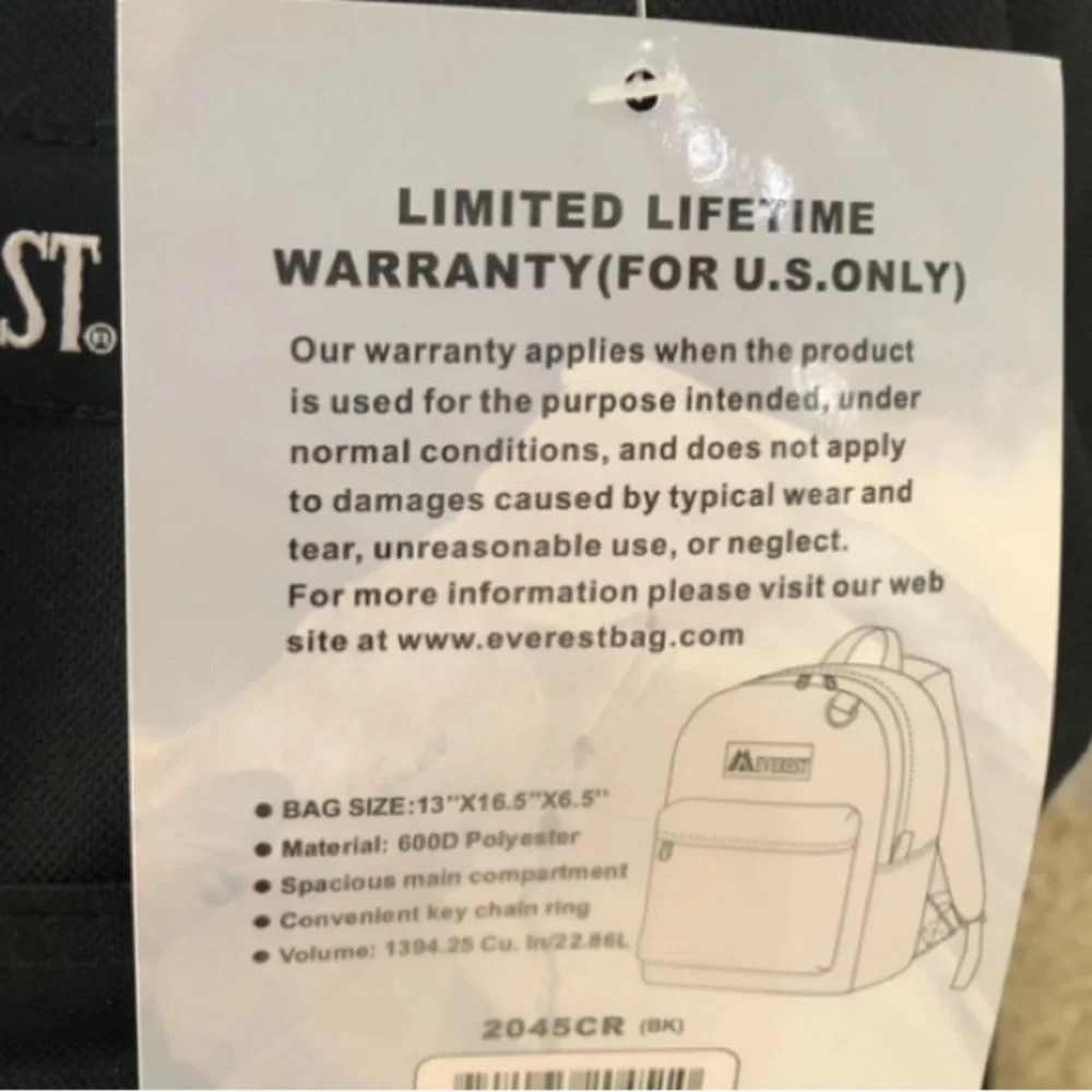 Black Backpack - Picture 3 of 9